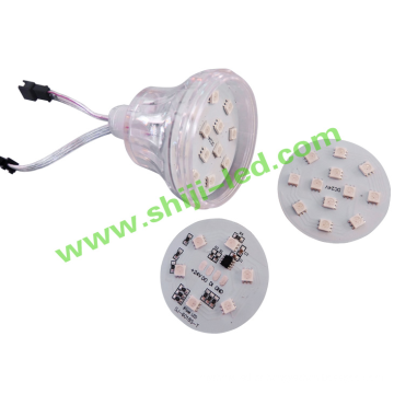 24 v 60 mm ao ar livre 18 pcs diversão dmx levou ponto módulo luzes rgb ic ws2811 cabine dj ucs1903 levou pixel